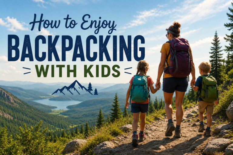 how to enjoy backpacking with kids